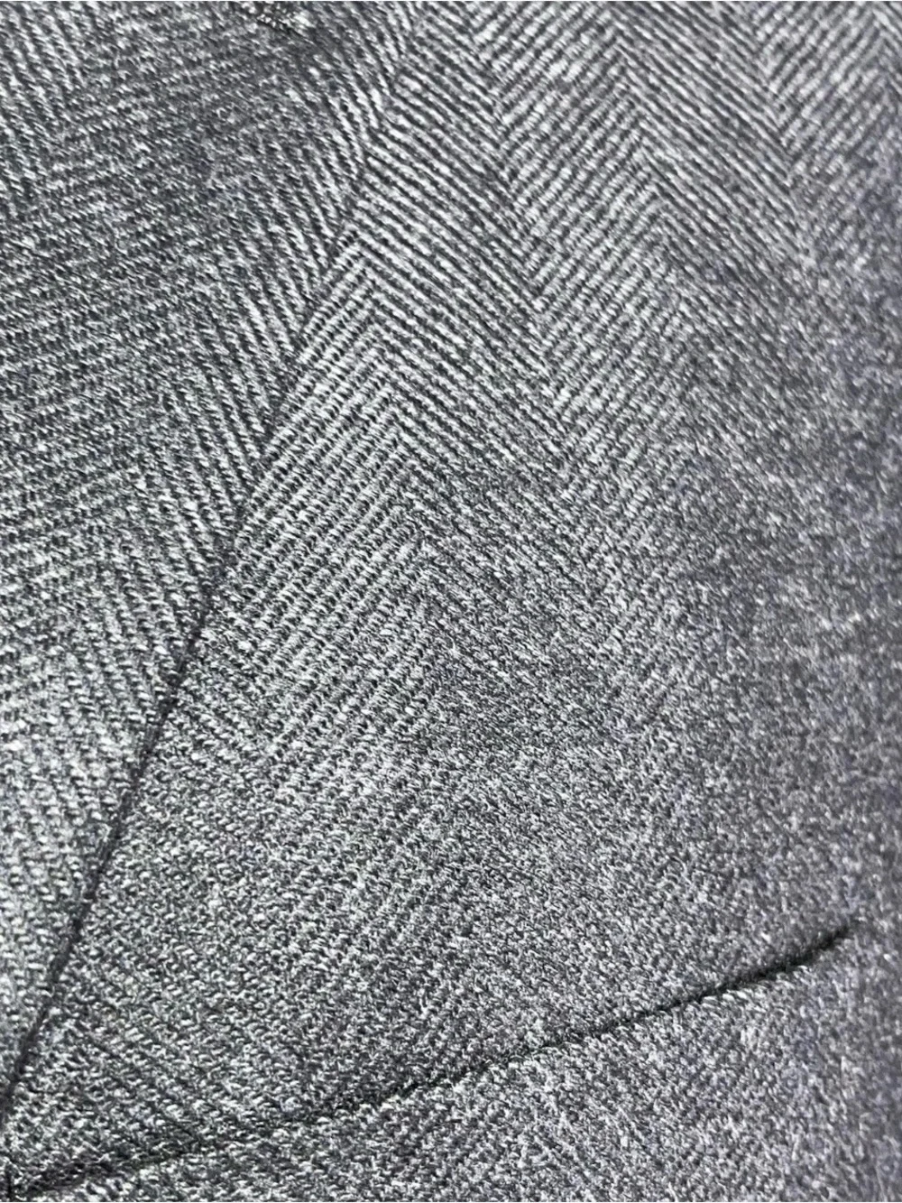 Michael Kors Blazer Mens 46R Charcoal L Navy Wool Cashmere Herringbone Weave